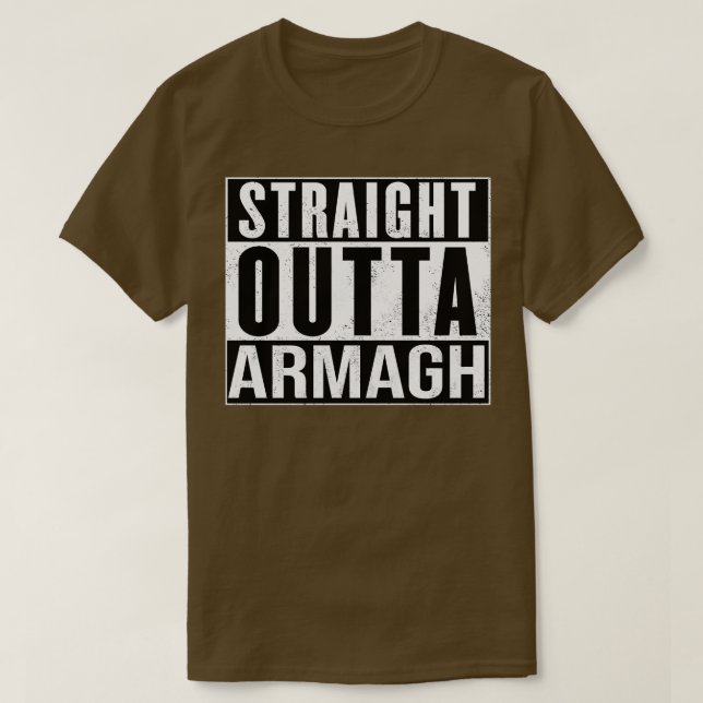 Armagh Ireland Rak Outta Armagh T Shirt (Design framsida)