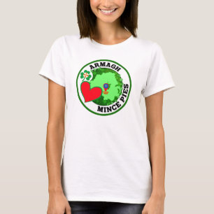 Armagh, Nordirland Kärlek Mince Paj T Shirt