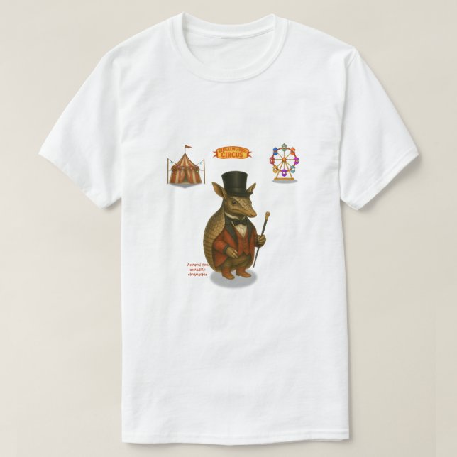 Armand, ringledare för bältdjur t shirt (Design framsida)