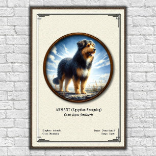Armant (egyptisk fårehund) Zoologisk Serie Poster