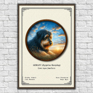 Armant (egyptisk fårehund) Zoologisk Serie Poster