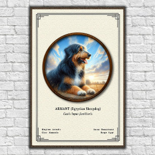 Armant (egyptisk fårehund) Zoologisk serie Poster
