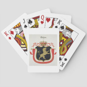 Ärmar av den belgiska kungliga familjen, från en casinokort