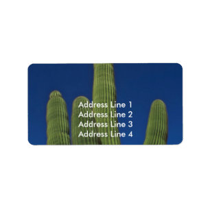 Ärmar av en Saguaro Adressetikett