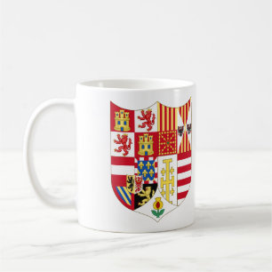 Ärmar av muggen för Charles V den heliga romerska Kaffemugg