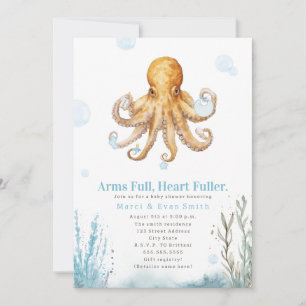 Armar Fulla Hjärtan Fullare Nautisk Baby Shower Po Inbjudningar