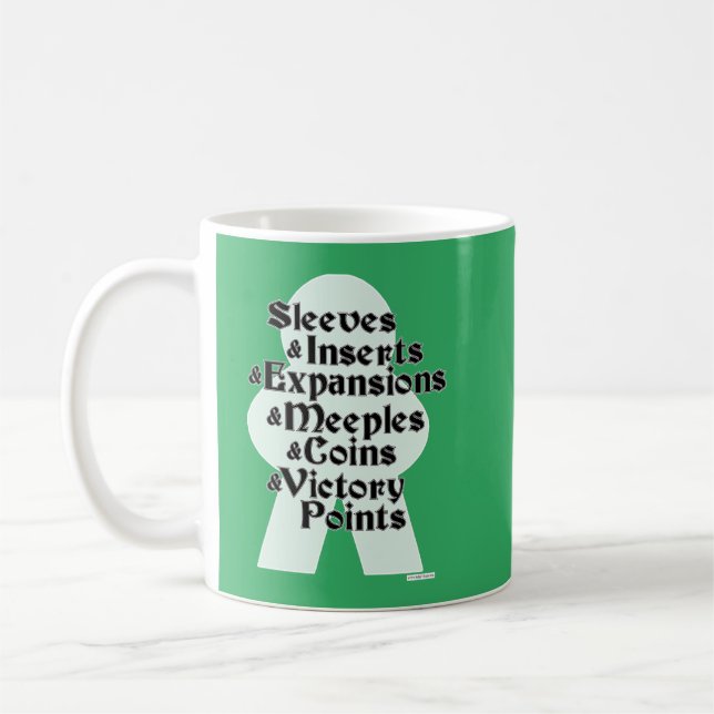 Ärmar Och Expansioner Meeples Brädspels Tid Kaffemugg (Vänster)