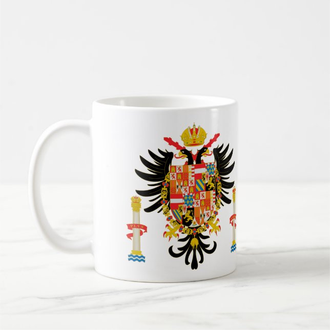 Armas De Carlos I De España Coffee Mugg - Storlek  (Vänster)