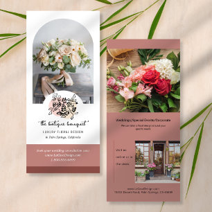 Armat Photo Blommigt Marknadsföring-rackkort Reklamkort