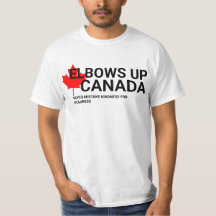 Armbågar Upp Kanada T-Shirt! Missta Aldrig Vänligh