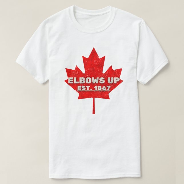 Armbågarna upp t shirt (Design framsida)