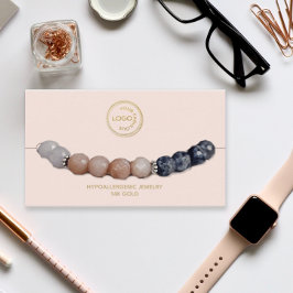 Armbandsdisplay Lägg till din logotyp Rosa Affärsp Visitkort