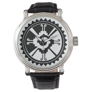 Armbandsur med Hunab Ku Mayansk Symbol