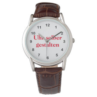 Armbanduhr selber gestalten armbandsur