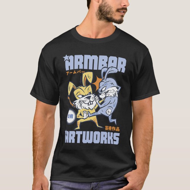 Armbar Artworks Martial Technique Armbar T Shirt (Framsida)