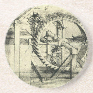 Armborst Drivet av Löpband av Leonardo da Vinci Underlägg Sandsten