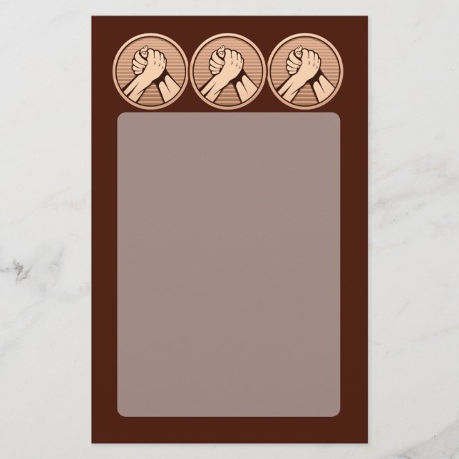 Armbrottningen brons flygblad (Framsidan)