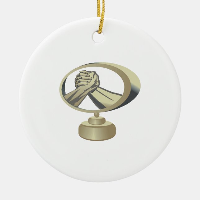 Armbrottningtrofé Julgransprydnad Keramik (Framsidan)