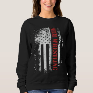 Armbrytning Flagga Armpress Böjar T Shirt