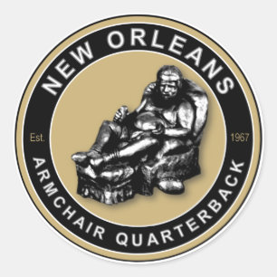 ARMCHAIR QB - New Orleans Runt Klistermärke