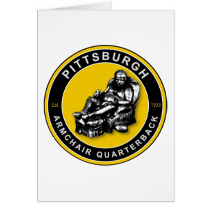 ARMCHAIR QB - Pittsburgh Hälsningskort