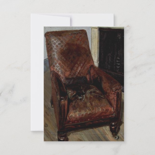 Armchild by the Fireplace (av Lucian Freud) Kort (Framsida)