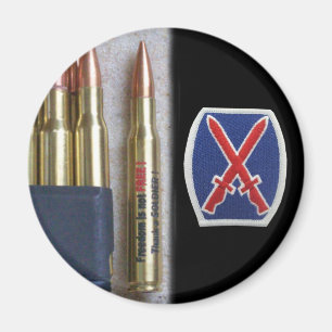 Armé 10:e bergsdiv iraq nam vfw Magnet