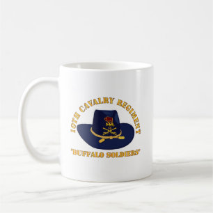 Armé - 10:e kavalleriregimen w Cav Hat Kaffemugg