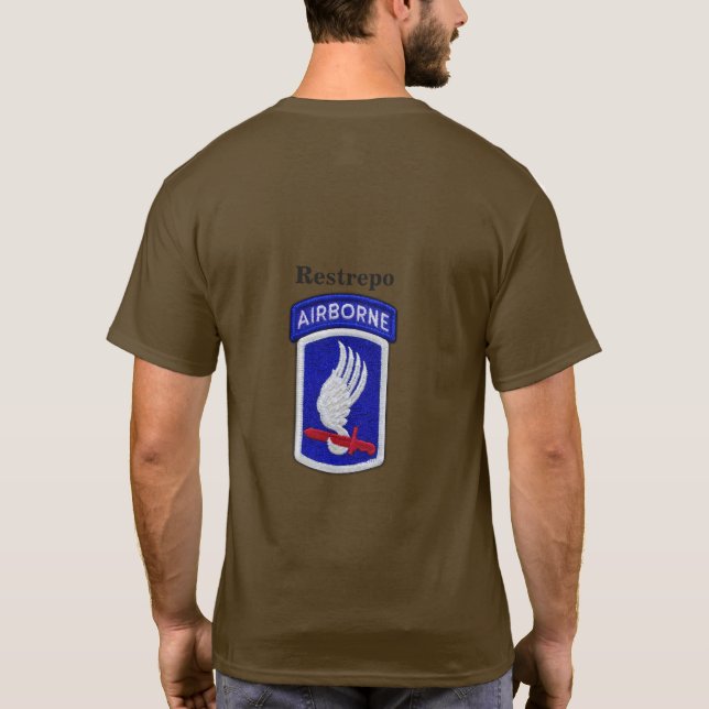 Armé 173:e ABN Airborne Brigade veterans vets T Shirt (Baksida)