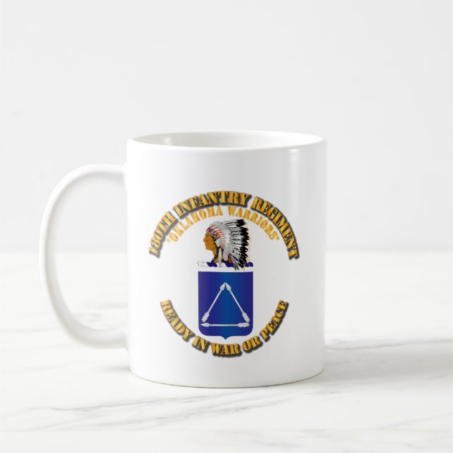 Armé - 180:e infanteriregimen - COA Kaffemugg (Vänster)