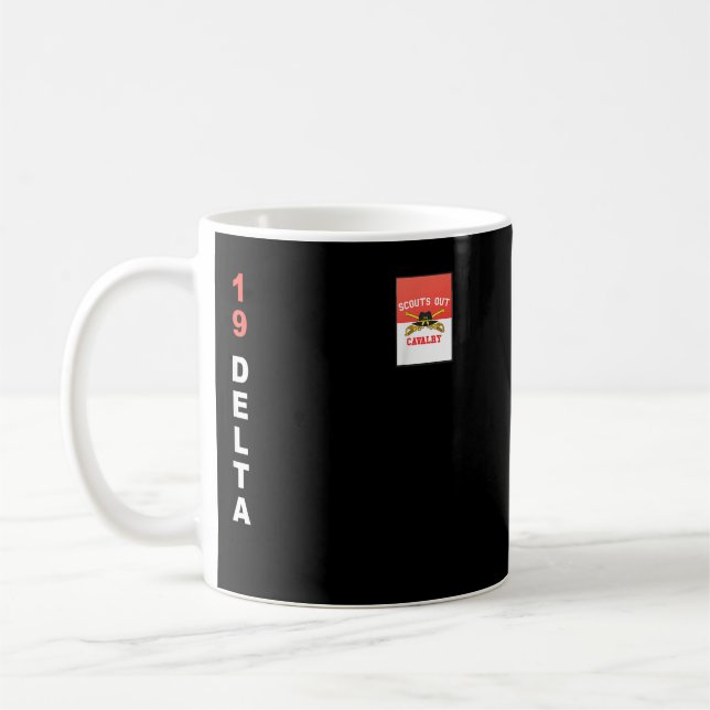 Armé 19 Delta Cavalry Scout Kaffemugg (Vänster)