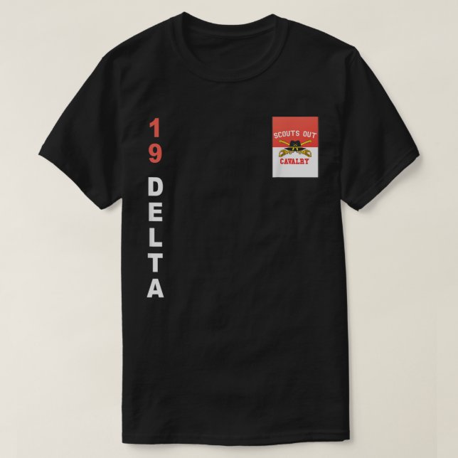 Armé 19 Delta Cavalry Scout T Shirt (Design framsida)