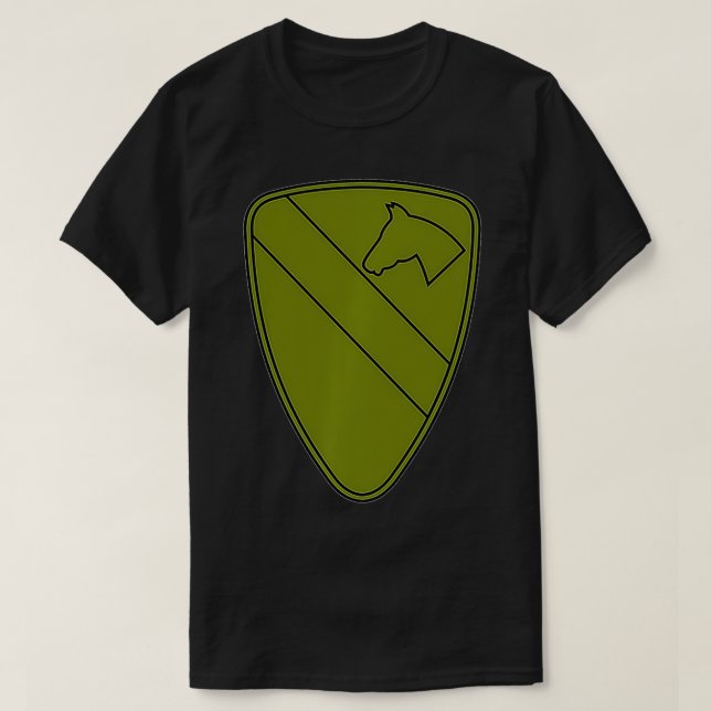 Armé 1:e kavalry-divisionen O T Shirt (Design framsida)