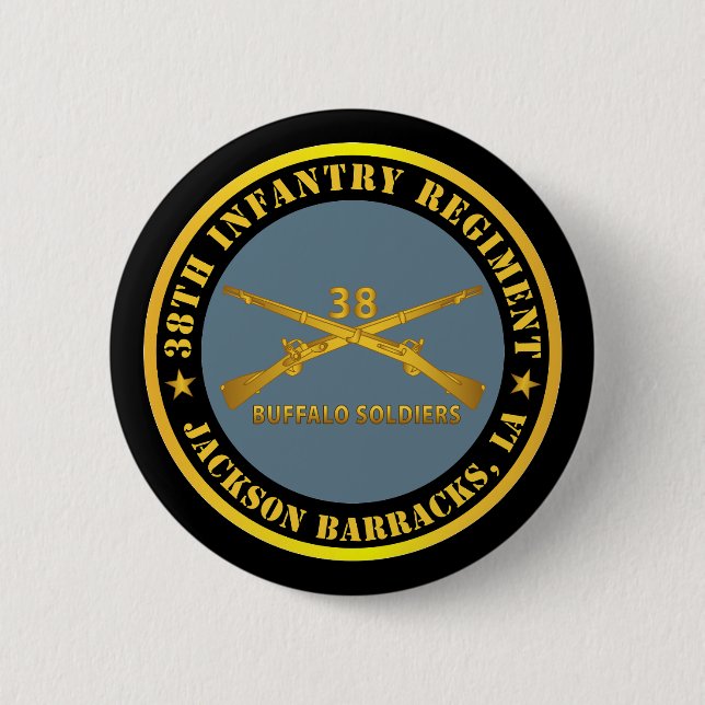 Armé - 38:e infanteriregimen - Buffalo Soldiers - Knapp (Framsida)