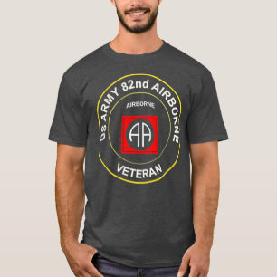 Armé 82:a Airborne Division Paratrooper Veteran Fl T Shirt