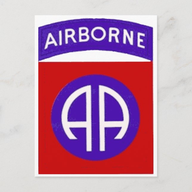 Armé 82:a Airborne Vykort (Framsida)