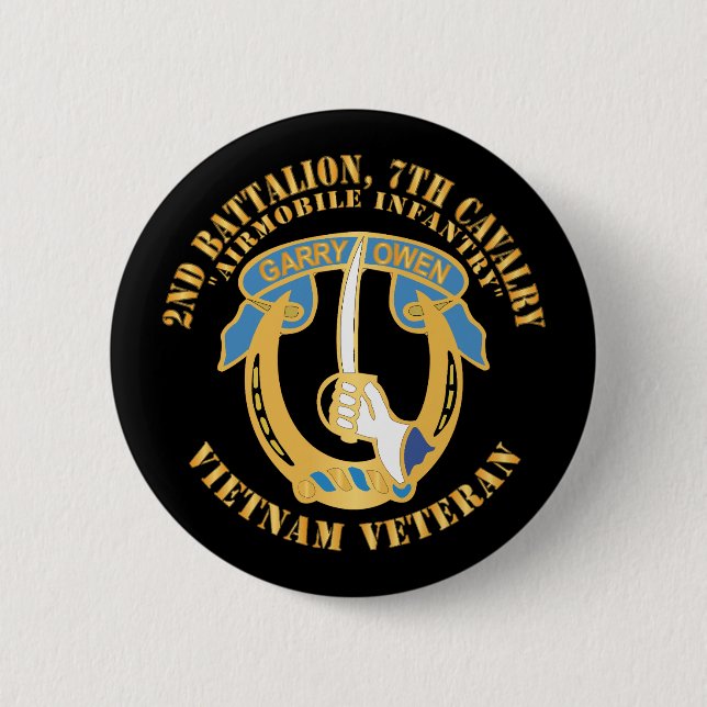 Armé - andra bataljonen, 7:e Cavalry - Vietnam Vet Knapp (Framsida)