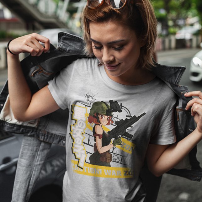 Armé Anime Girl T Shirt (Skapare uppladdad)