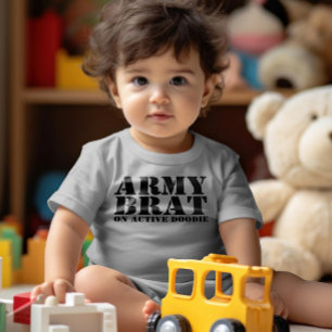 Armé Brat on Active Doodie Baby Humor T Shirt