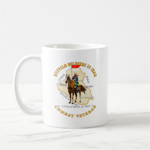 Armé - Buffalo Soldiers i Irak - Cavalrymen Kaffemugg
