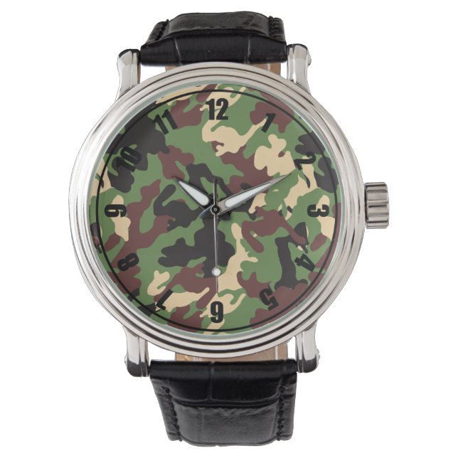 Armé Camo Ansikte Armbandsur (Framsida)