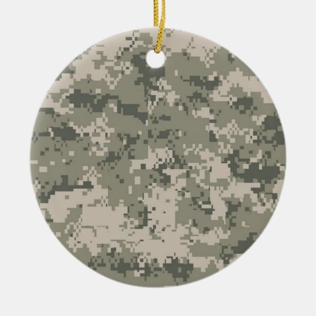 Armé Camo Julgransprydnad Keramik (Framsidan)