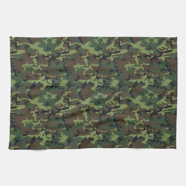 Armé Camo Kökshandduk (Horisontell)