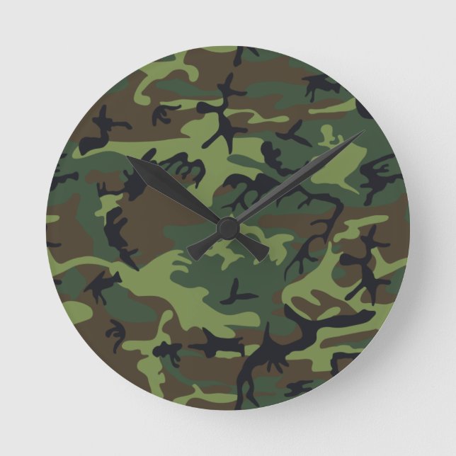 Armé Camo Rund Klocka (Framsida)