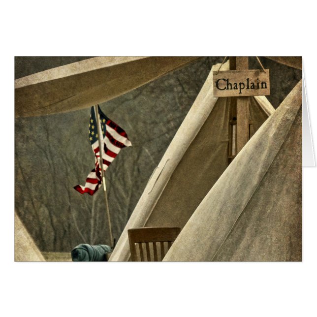 Armé Chaplain Hälsningskort (Framsidan Horizontal)