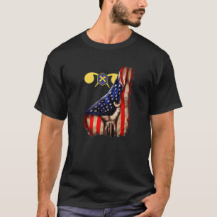 Armé Chemical Corps Gren American Flagga T Shirt