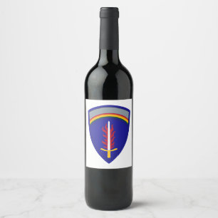 Armé Europa USAREUR Insignia Vinflaska Etikett