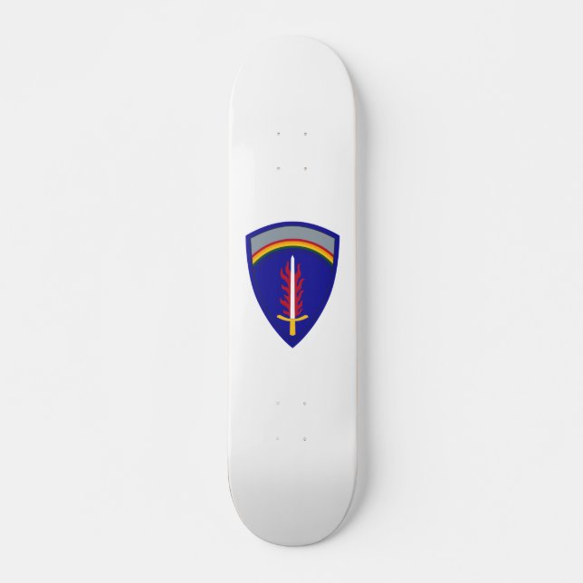 Armé Europe USAREUR Mini Skateboard Bräda 18,5 Cm (Framsida)