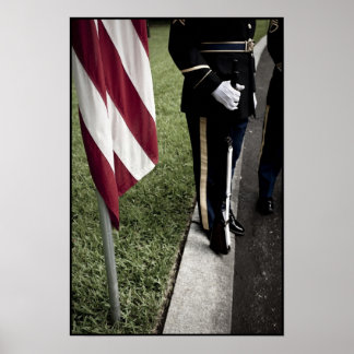 Armé färg vaktvakt poster