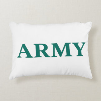 Armé Fet Stil Minimal Text Militär Typografi Prydnadskudde